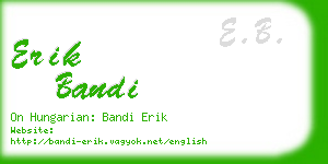 erik bandi business card